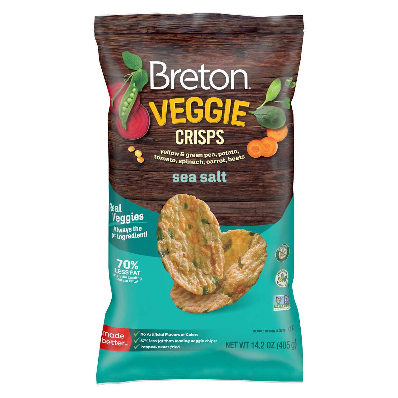 Breton Veggie Crisps 14.28 oz - Image 1