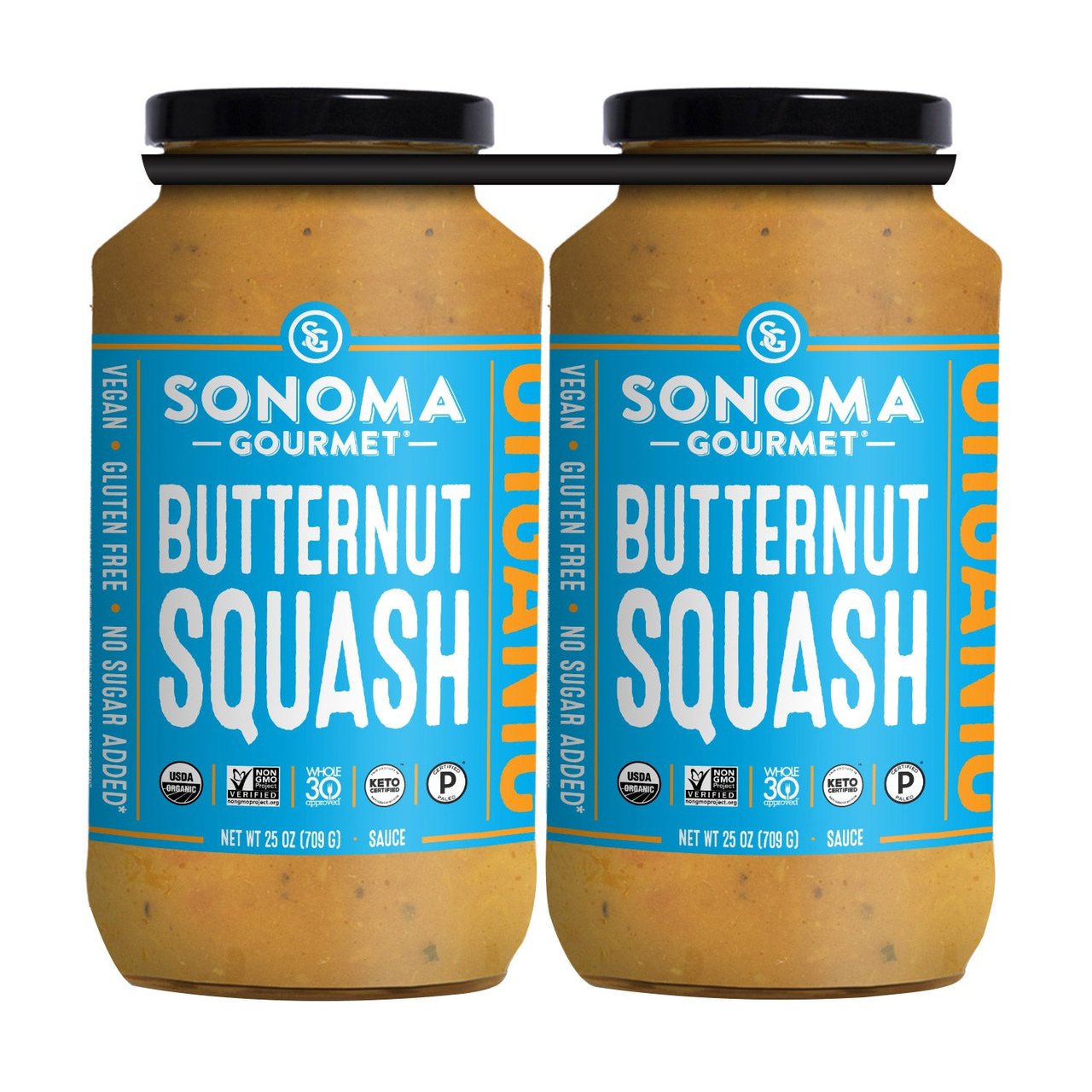 Sonoma Gourmet Organic Butternut Squash Pasta Sauce, 2/25 oz Jars - Image 1