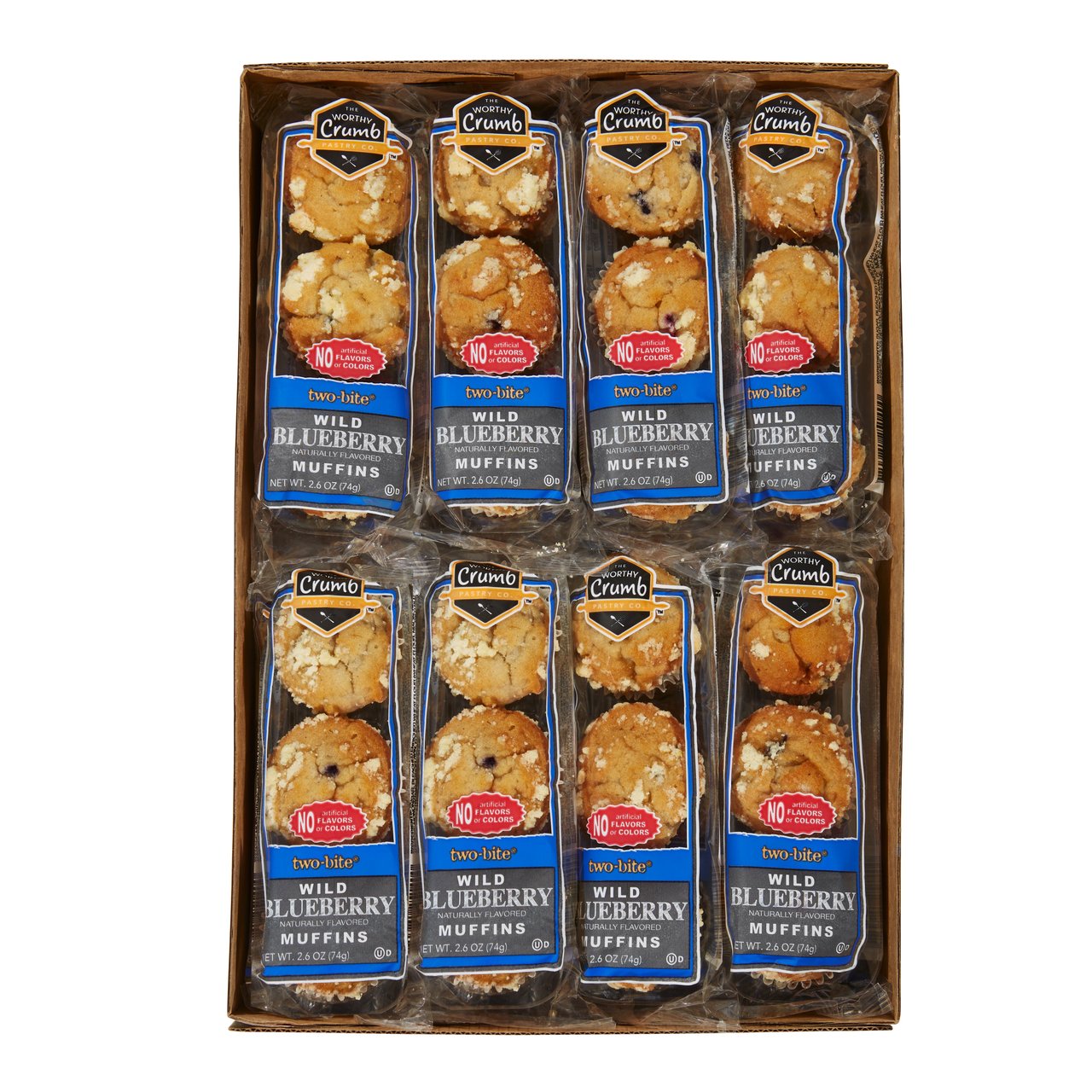 The Worthy Crumb Mini Blueberry Muffin 16/2.6 oz