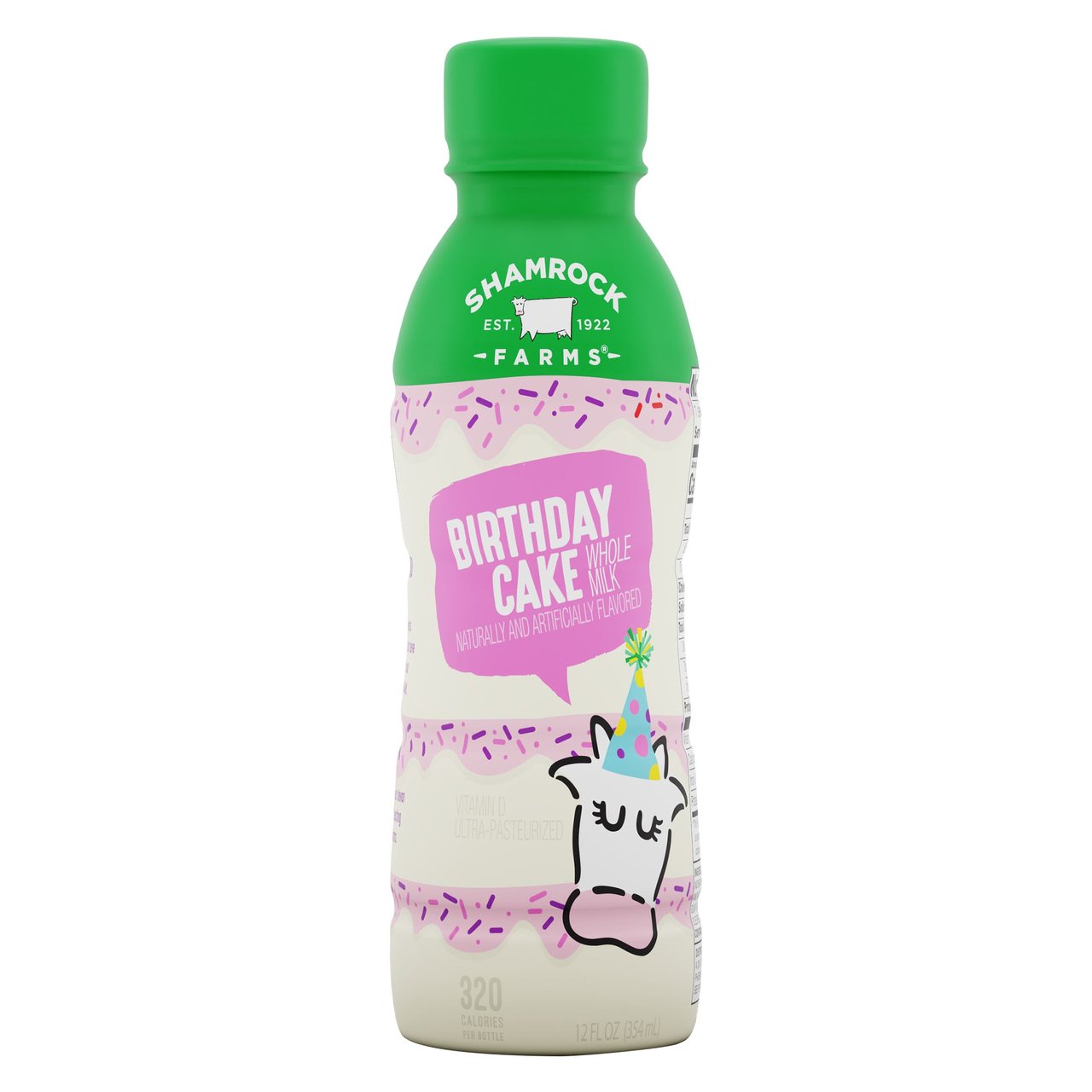 Shamrock Farms Birthday Cake Whole Milk, 12 fl oz, 12 ct - Image 1
