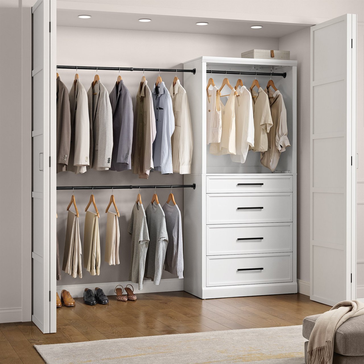 BAYSIDE FURNISHING 36" CLOSET ORGANIZER - Image 1