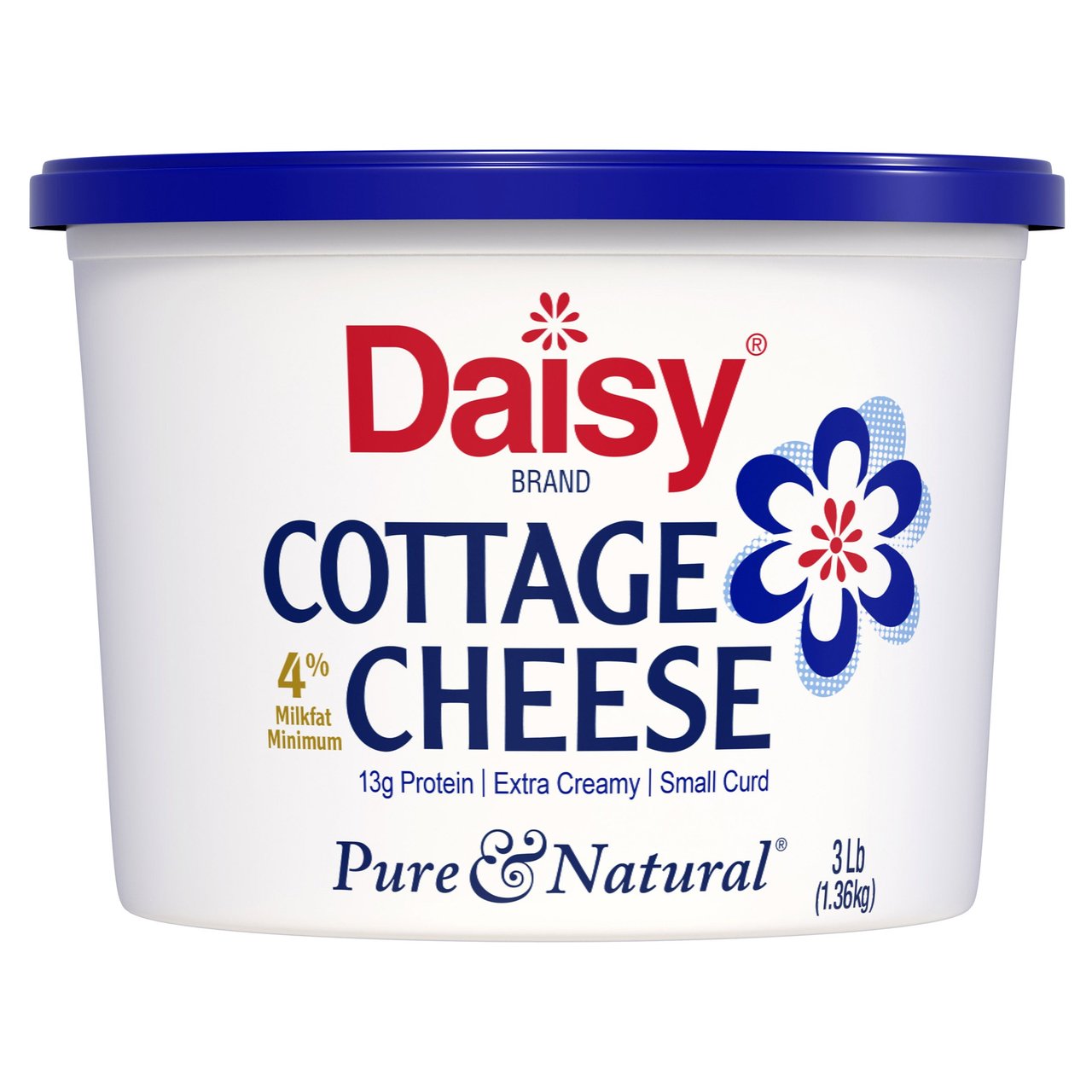 Daisy 4% Cottage Cheese 3 Pound Tub - Image 1