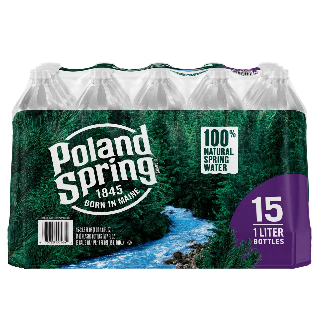 PS Water Spring Water, 15-Pack, 1L Bottles (Delivered)
