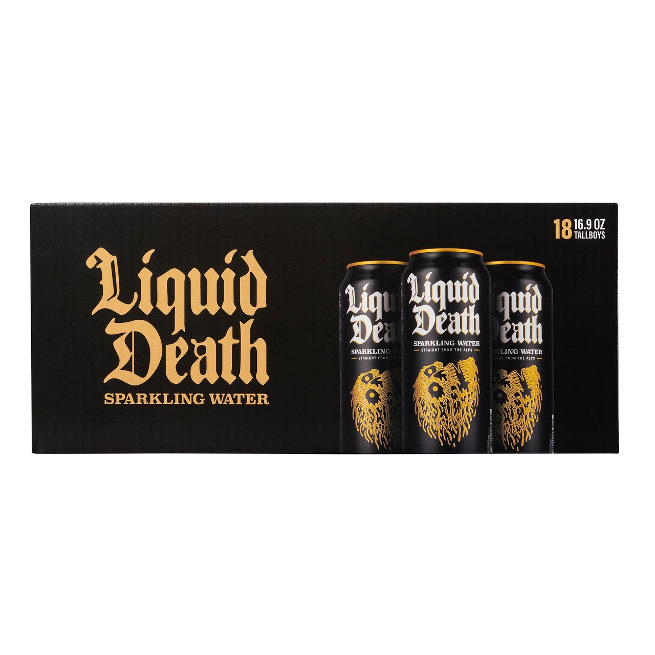 Liquid Death Sparkling Mountain Water 18-Pack, 16.9 oz Each - Image 1
