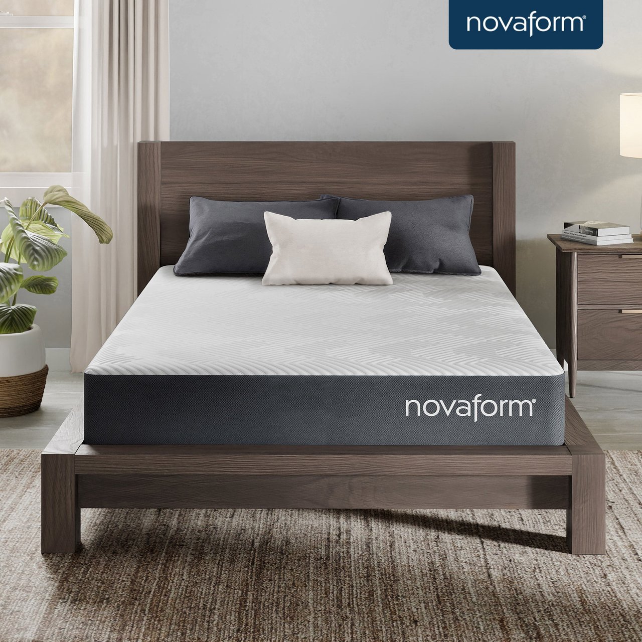 Novaform DreamAway 8" Gel Memory Foam Twin Mattress - Image 1