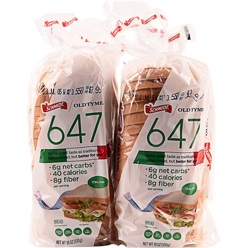 Schmidt 647 Italian Low Carb Bread, 2 x 18 oz (2.25 lbs) - Image 1