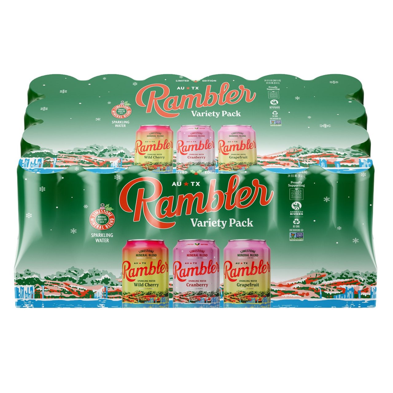 RAMBLER SPARKLING HOLIDAY PACK 24 CT / 12 OZ - Image 1