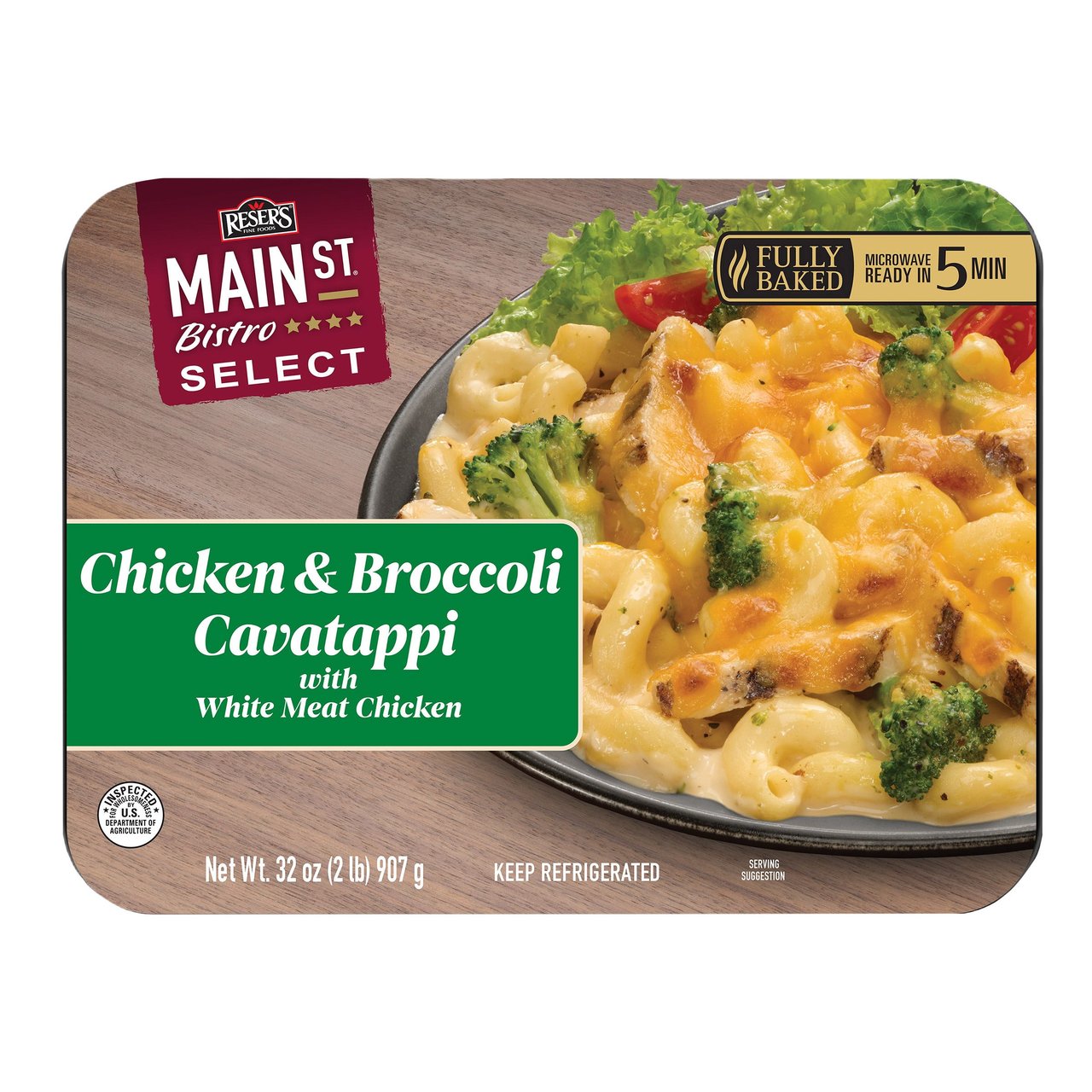 Main Street Bistro Chicken & Broccoli Cavatappi with White Meat Chicken 32 oz - Image 1