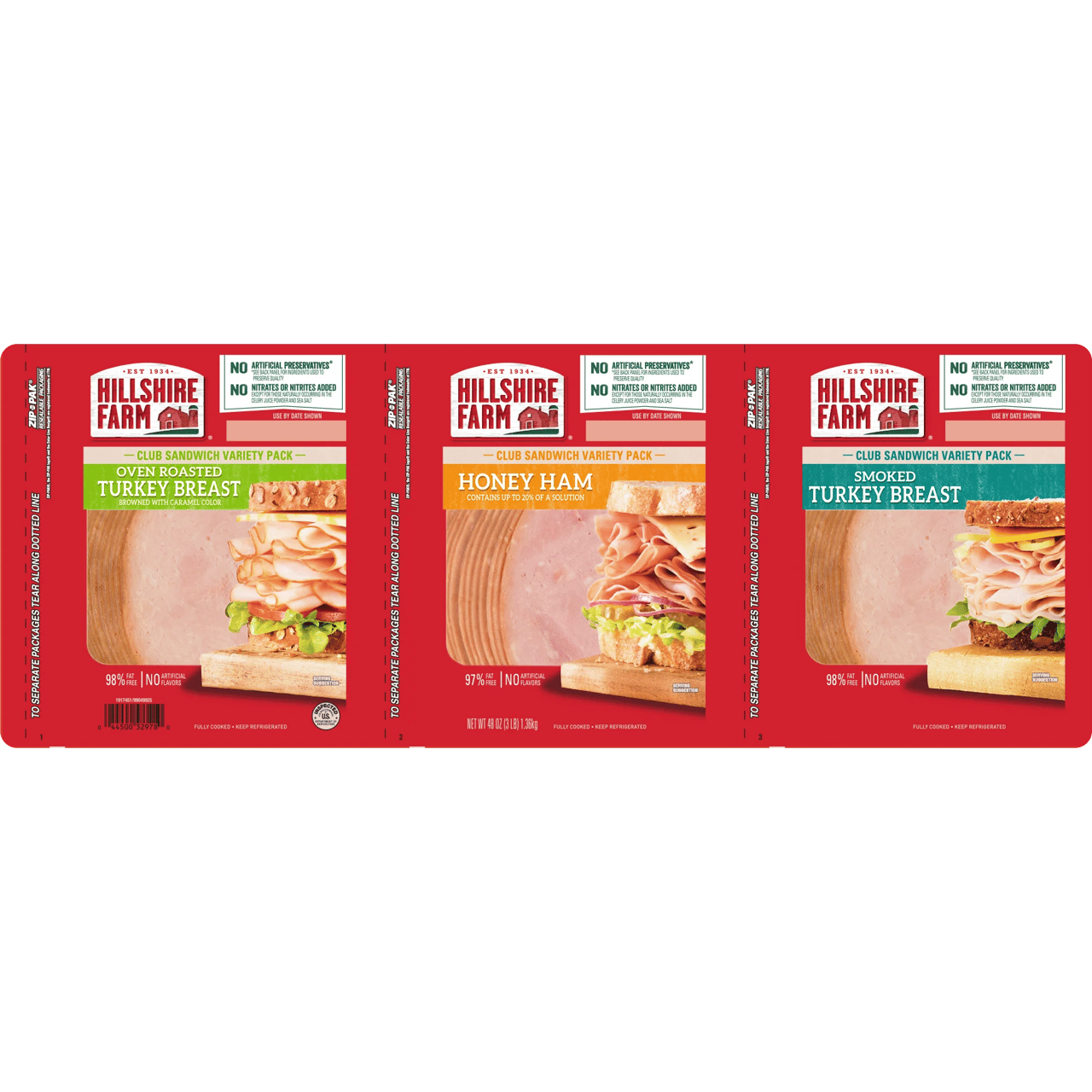 Hillshire Farm Lunch Meat Variety Pack, 3/16 oz (3 lbs) - Image 1