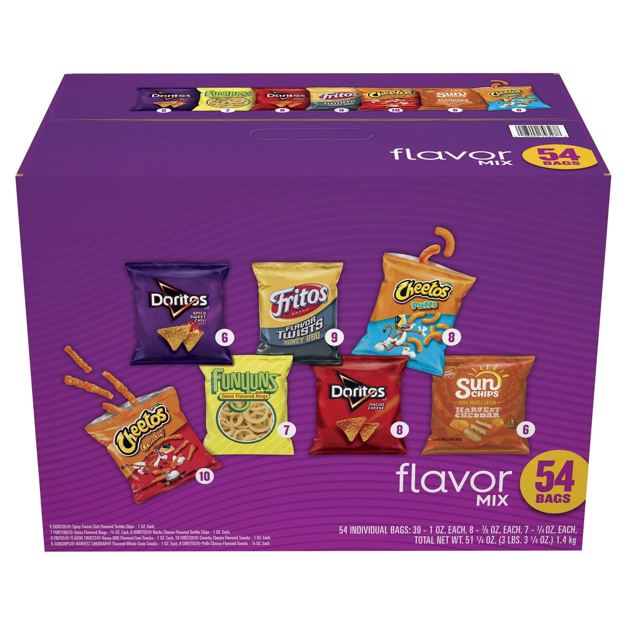 Frito-Lay Flavor Mix 54 CT - Image 1