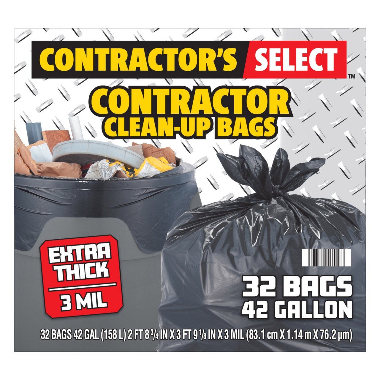 Contractor's Select Clean-Up Bags 3 Mil 42 Gallon / 32 Count - Image 1