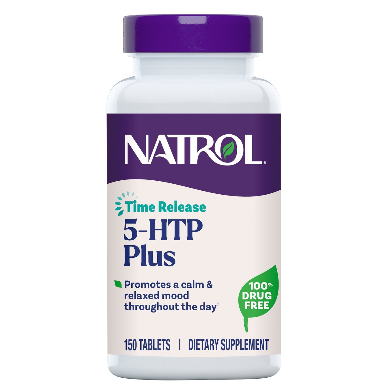 Natrol 5-HTP Mood Enhancer 100mg 150 Time Release Tablets - Image 1