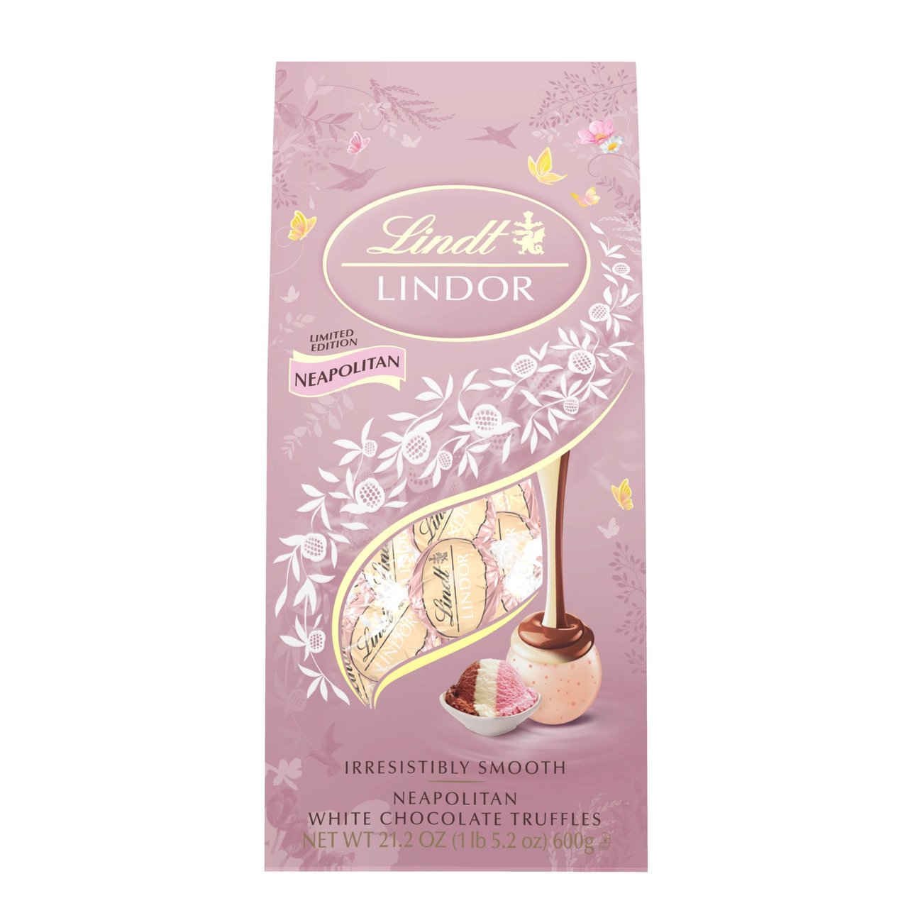 Lindt Lindor Neapolitan White Chocolate Truffles 21.2 oz - Image 1
