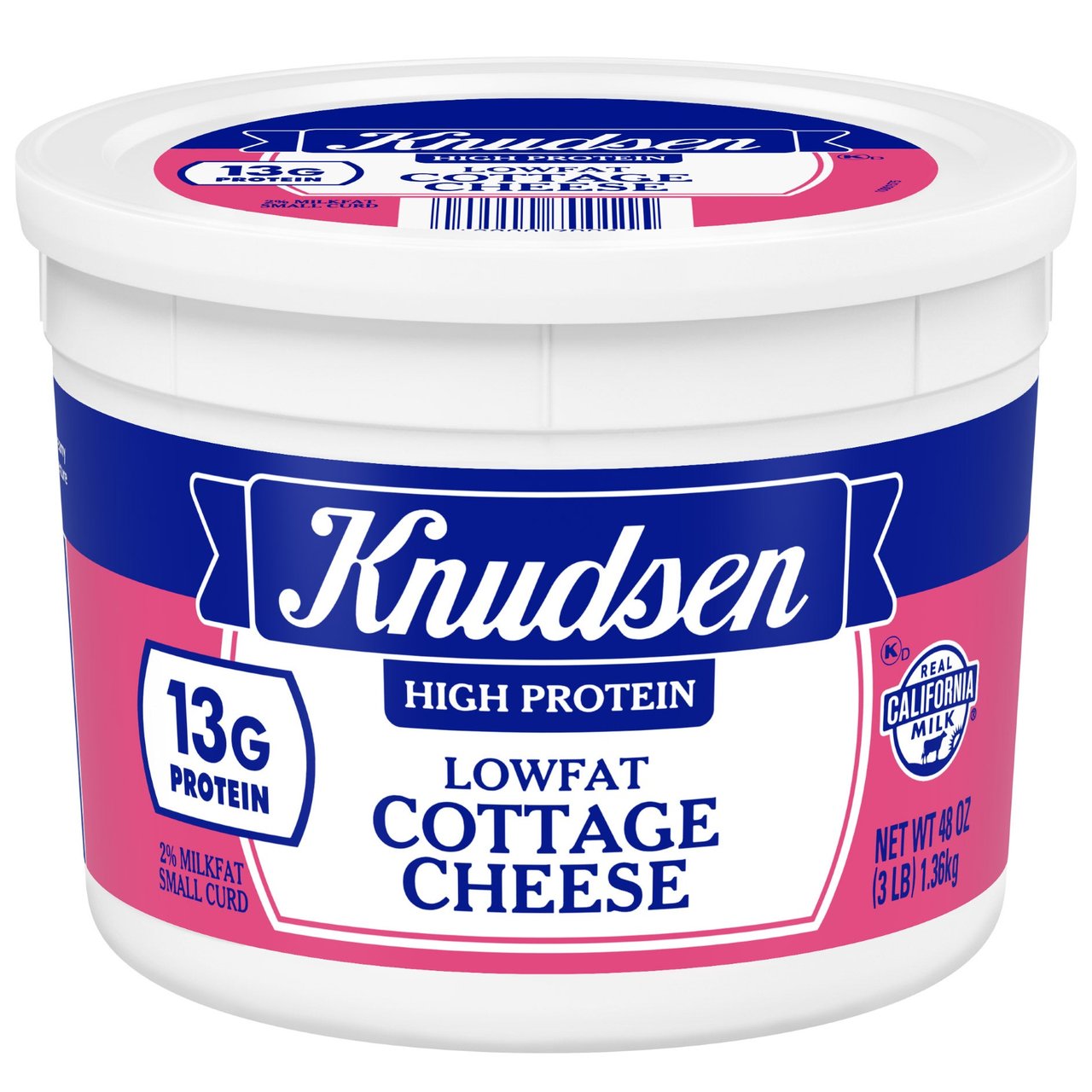 KNUDSEN LOWFAT COTTAGE CHEESE 48 OZ - Image 1