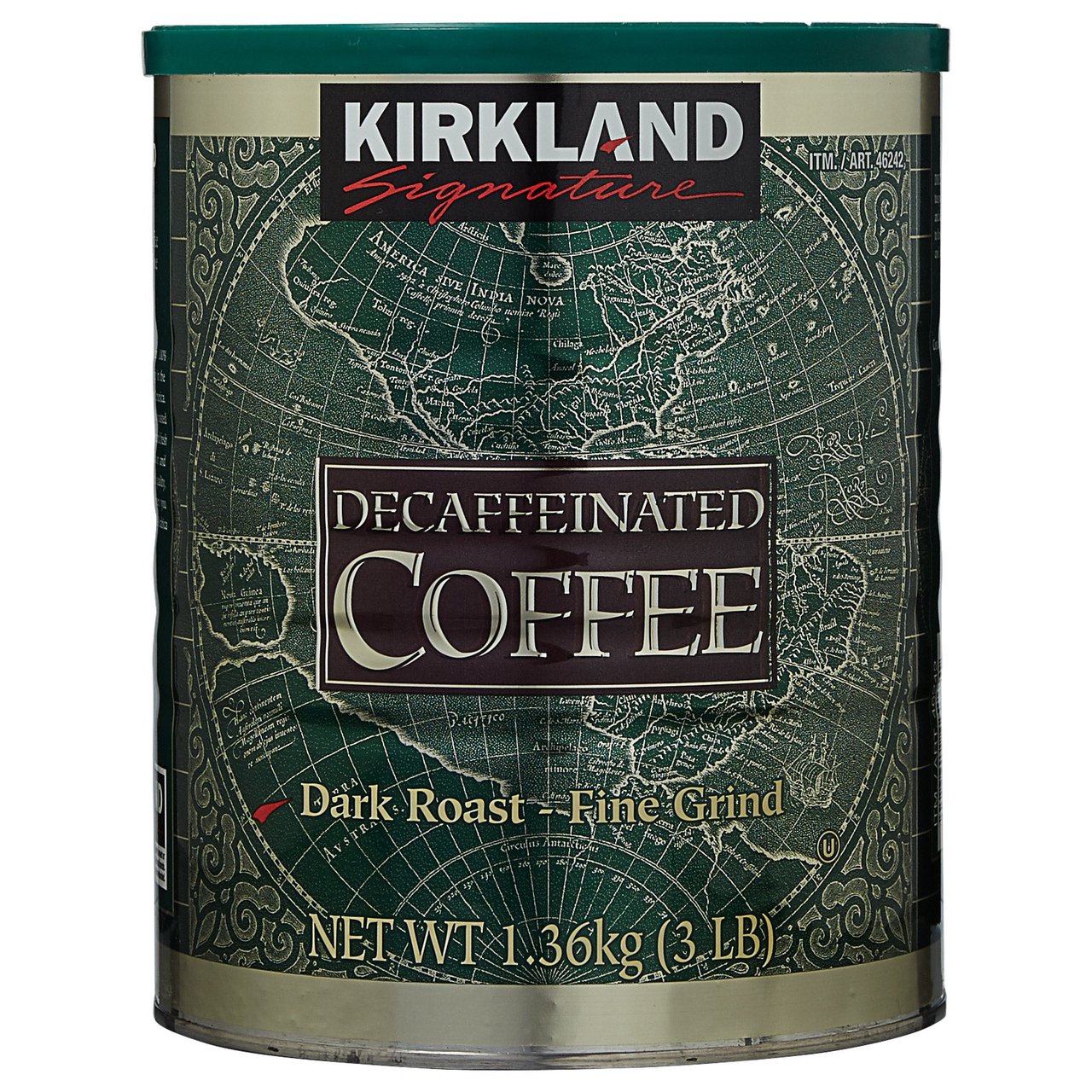 Kirkland Signature Decaf Coffee 3 Pound Can - Image 1