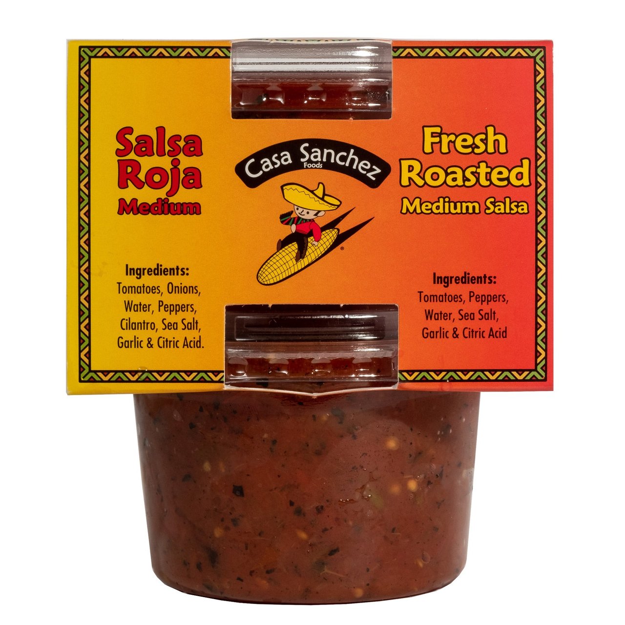 Casa Sanchez Salsa Variety 2 Pack 15 Ounces Each - Image 1