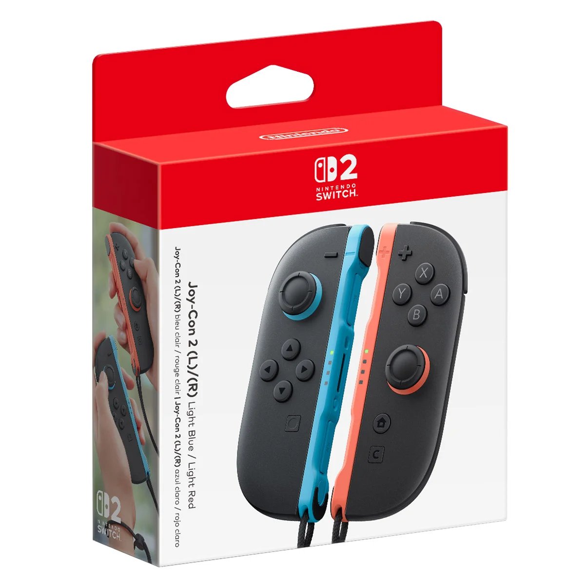 Joy-Con 2 (L)/(R) Light Blue/Light Red - Nintendo Switch 2 - Image 1