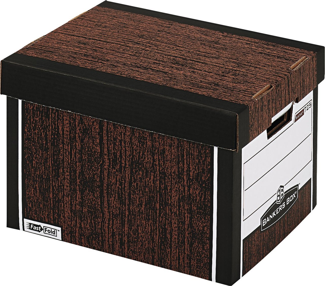 Fellowes Bankers Box R-Kive Woodgrain Storage Box, Letter/Legal, 12-Count - Image 1