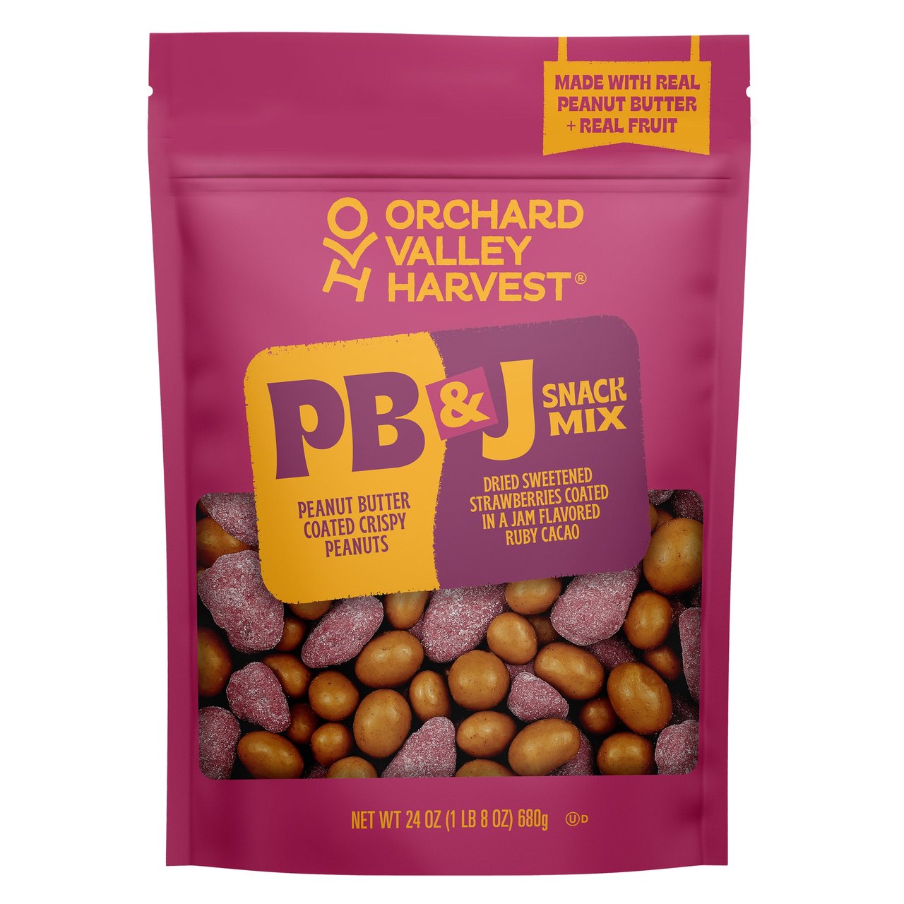 Orchard Valley Harvest PB&J Snack Mix 24 Oz Bag - Image 1
