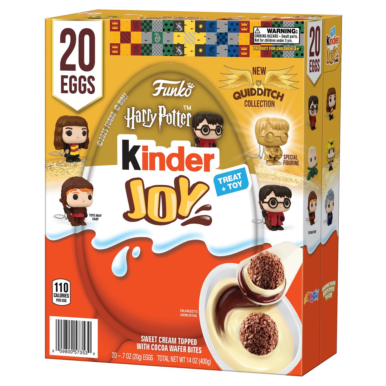 Kinder Joy Eggs, Funko Harry Potter Quidditch Treat + Toy, 0.7 oz, 20 Count
