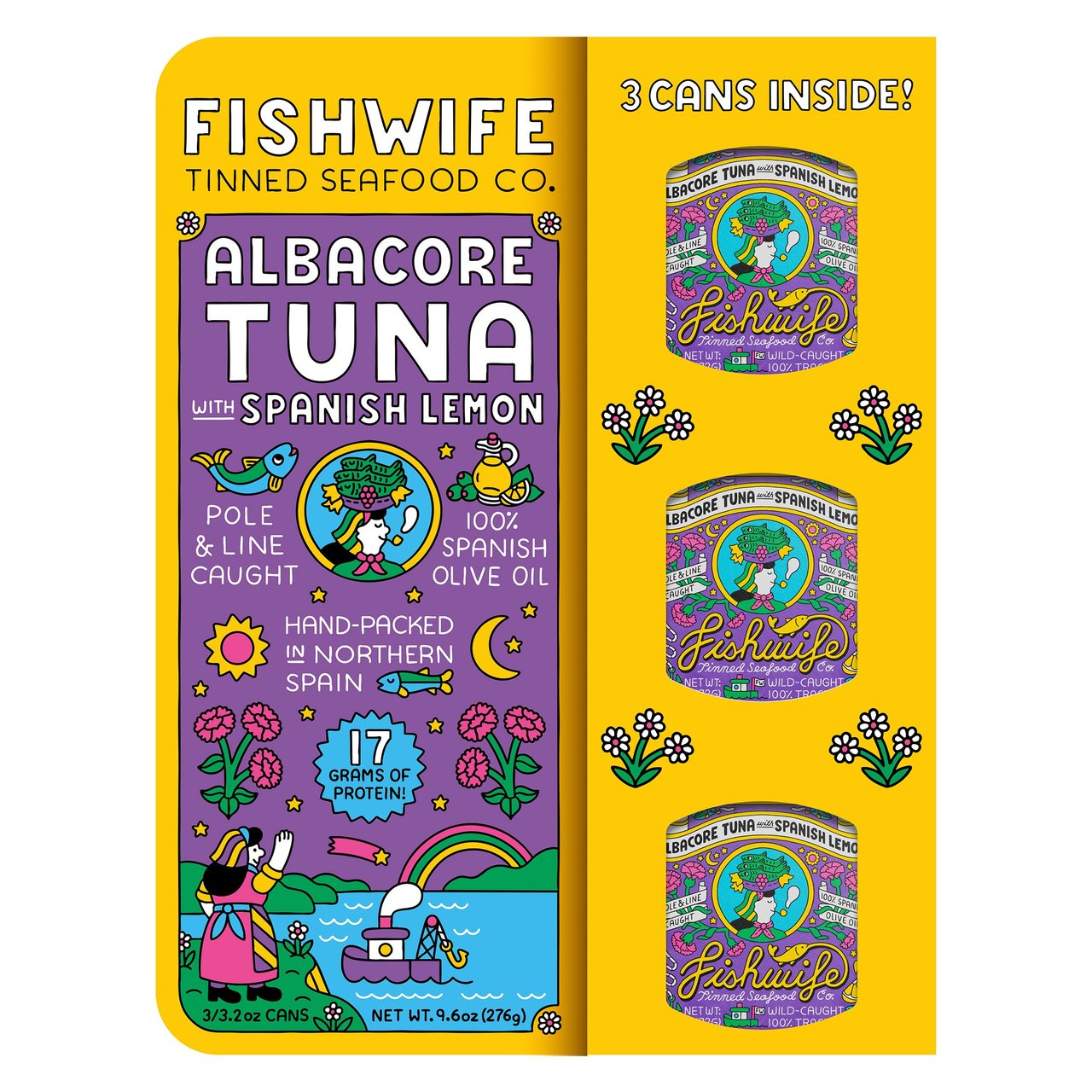 Fishwife Albacore Tuna with Spanish Lemon, 3-Pack (3 x 3.2 oz) - Image 1