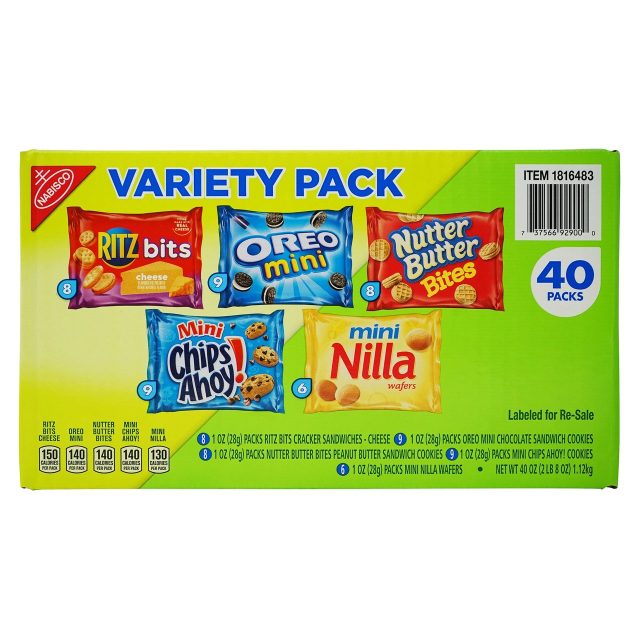 Nabisco Variety Pack 40 CT