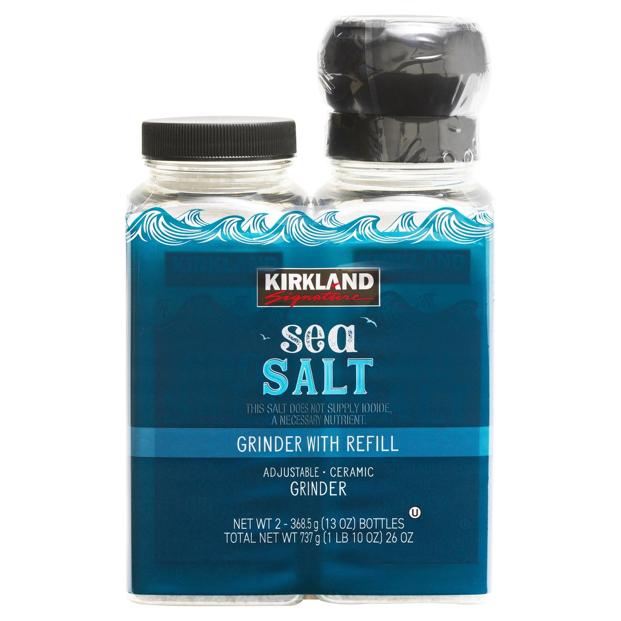 Kirkland Signature Mediterranean Sea Salt 26 oz (1.62 lbs) - Image 1