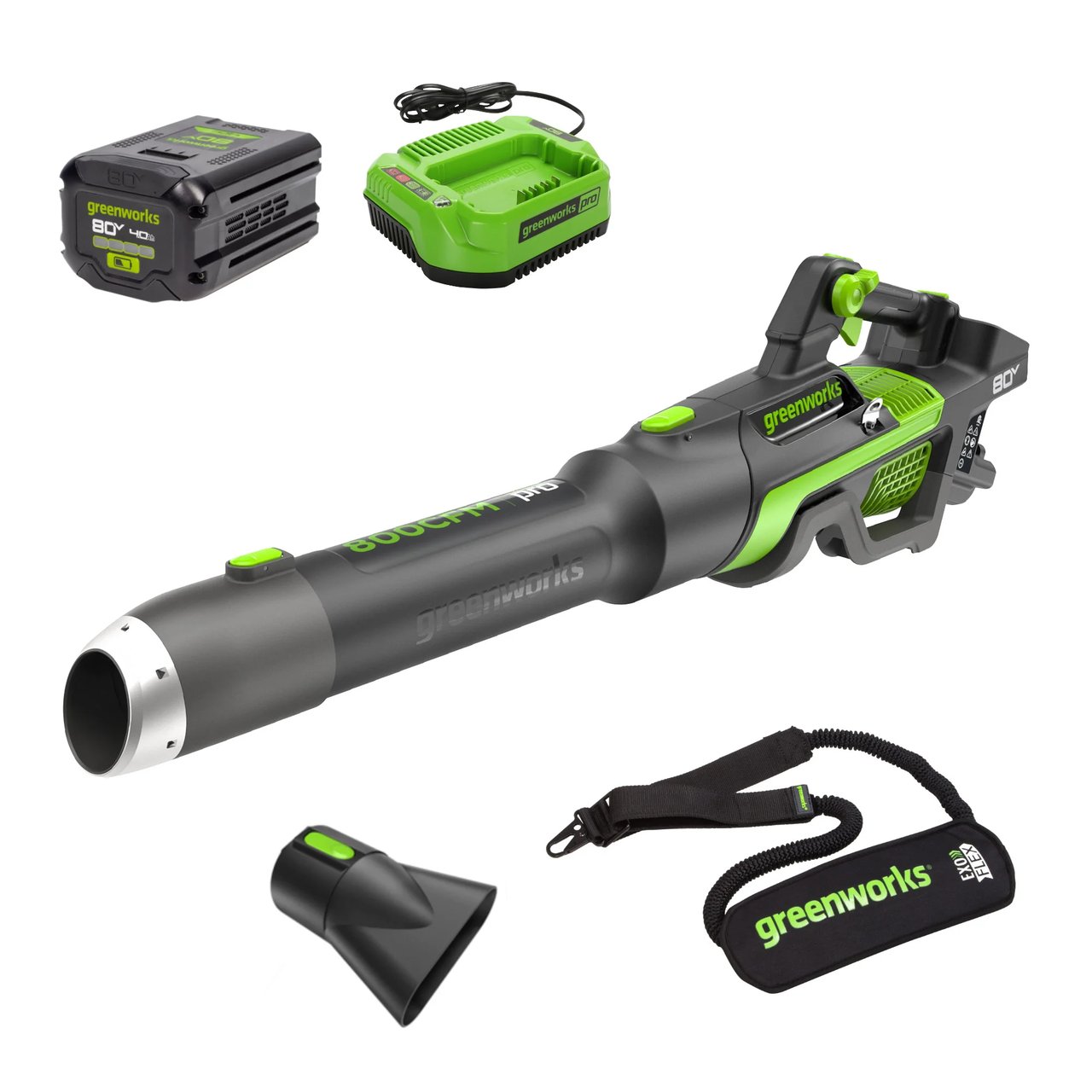 Greenworks 80V 800 CFM Blower - Image 1