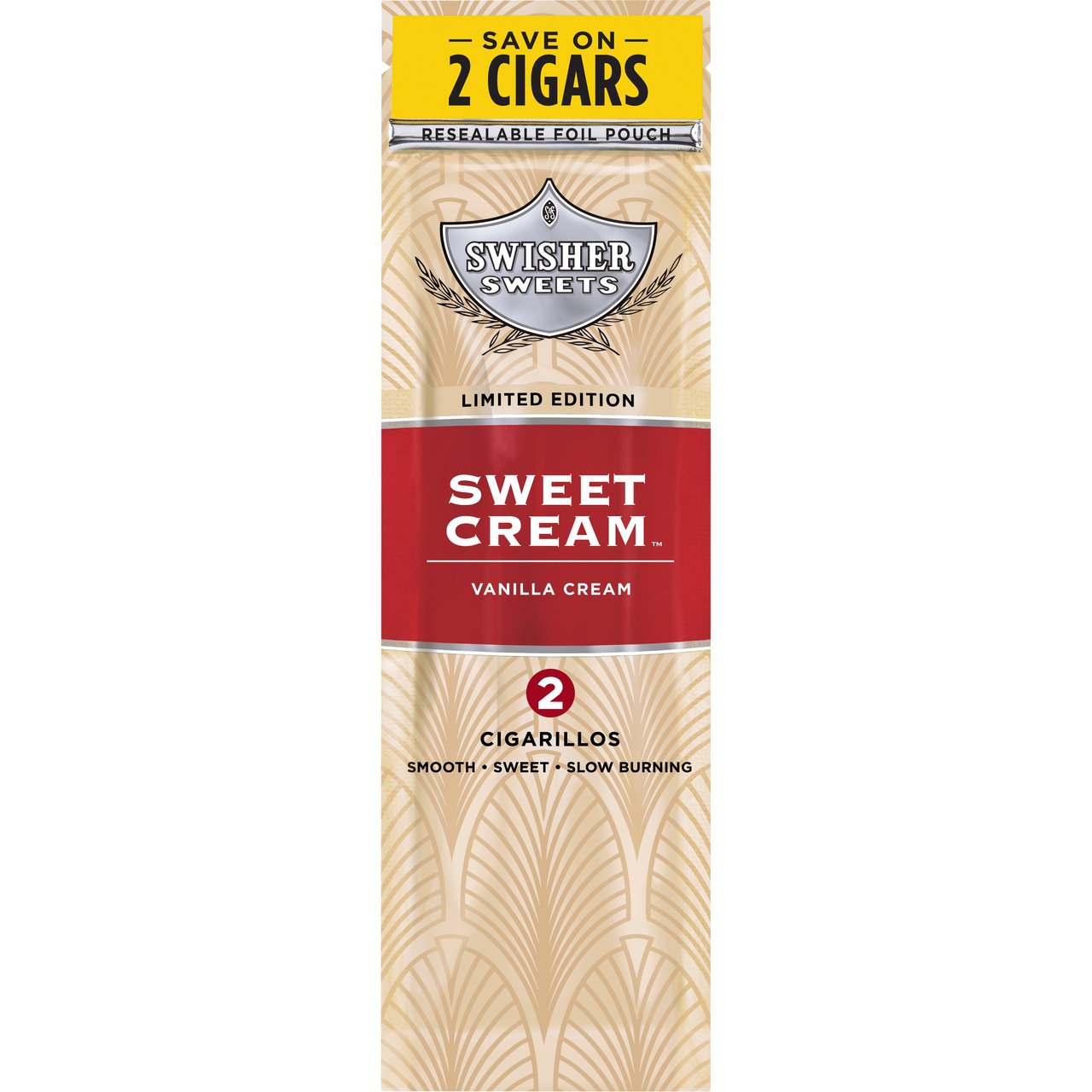 Swisher Sweets Sweet Cream Cigarillos - Save on 2, 30/2-Count Pouches - Image 1