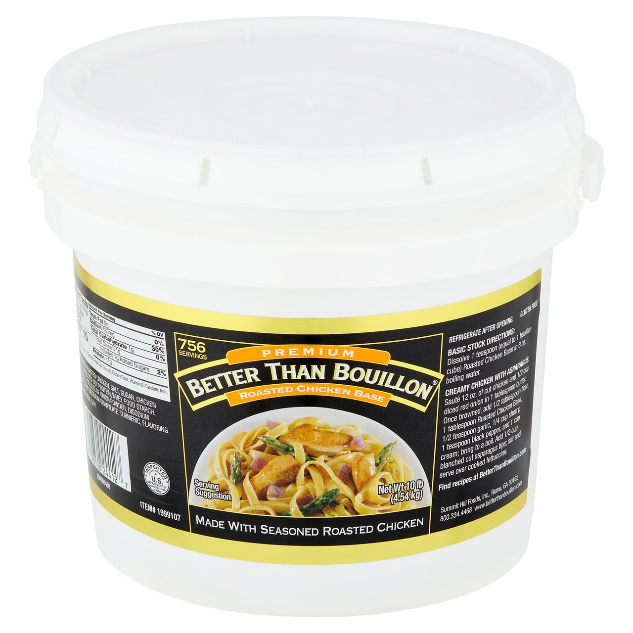 Better Than Bouillon Roasted Chicken Base 10# Pail - Image 1