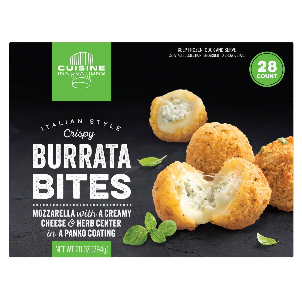 Fillo Factory Burrata Bites 28 CT (1.75 lbs) - Image 1