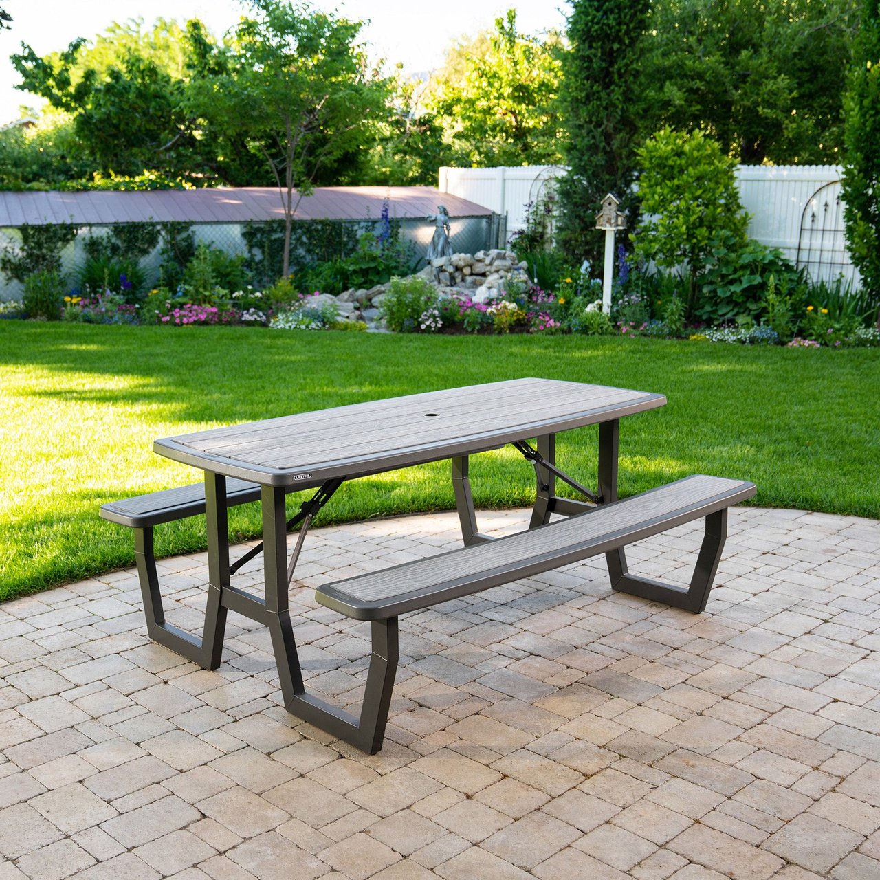 Lifetime Folding Picnic Table Commercial Quality - Image 1