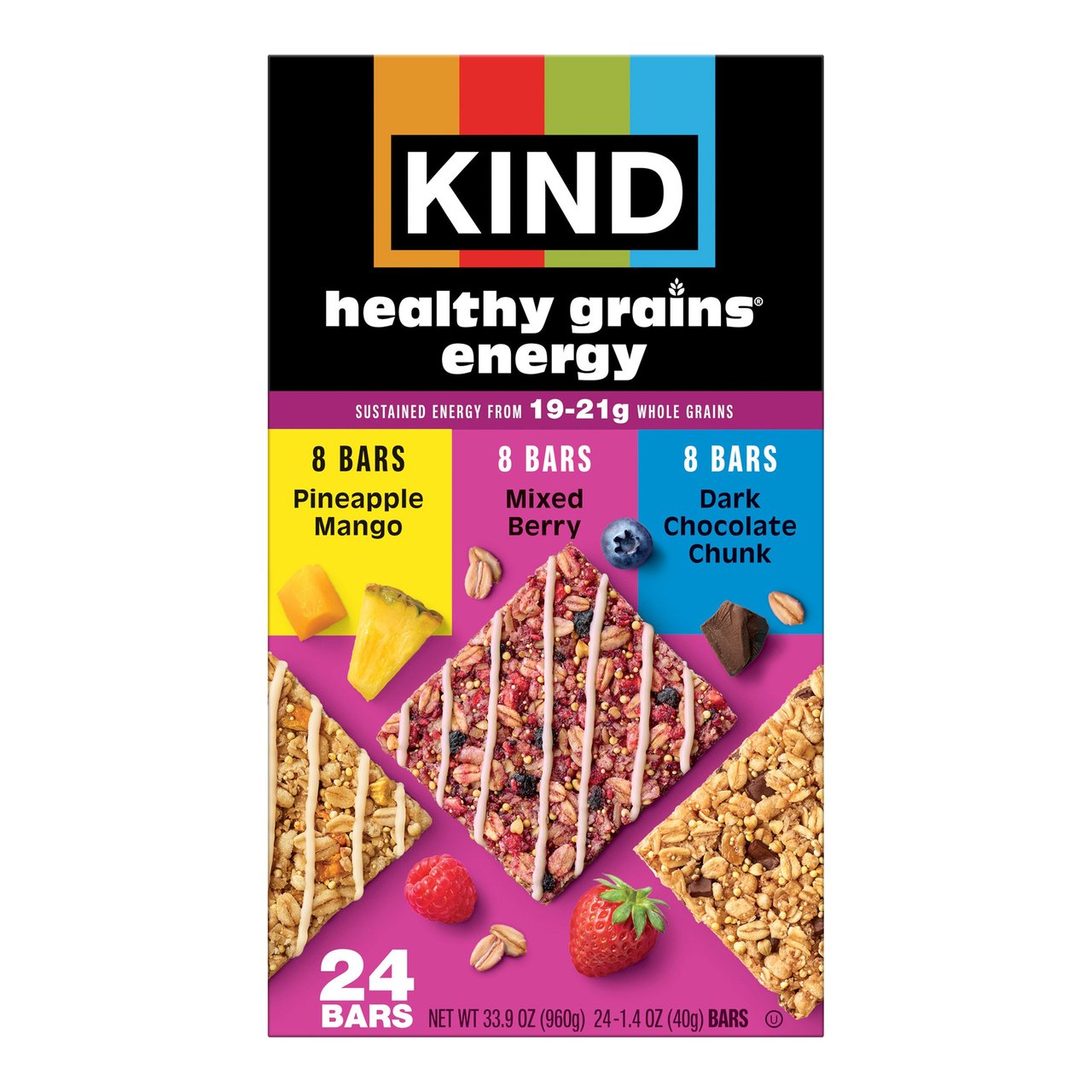 KIND Healthy Grains Energy Variety 24 CT - Image 1