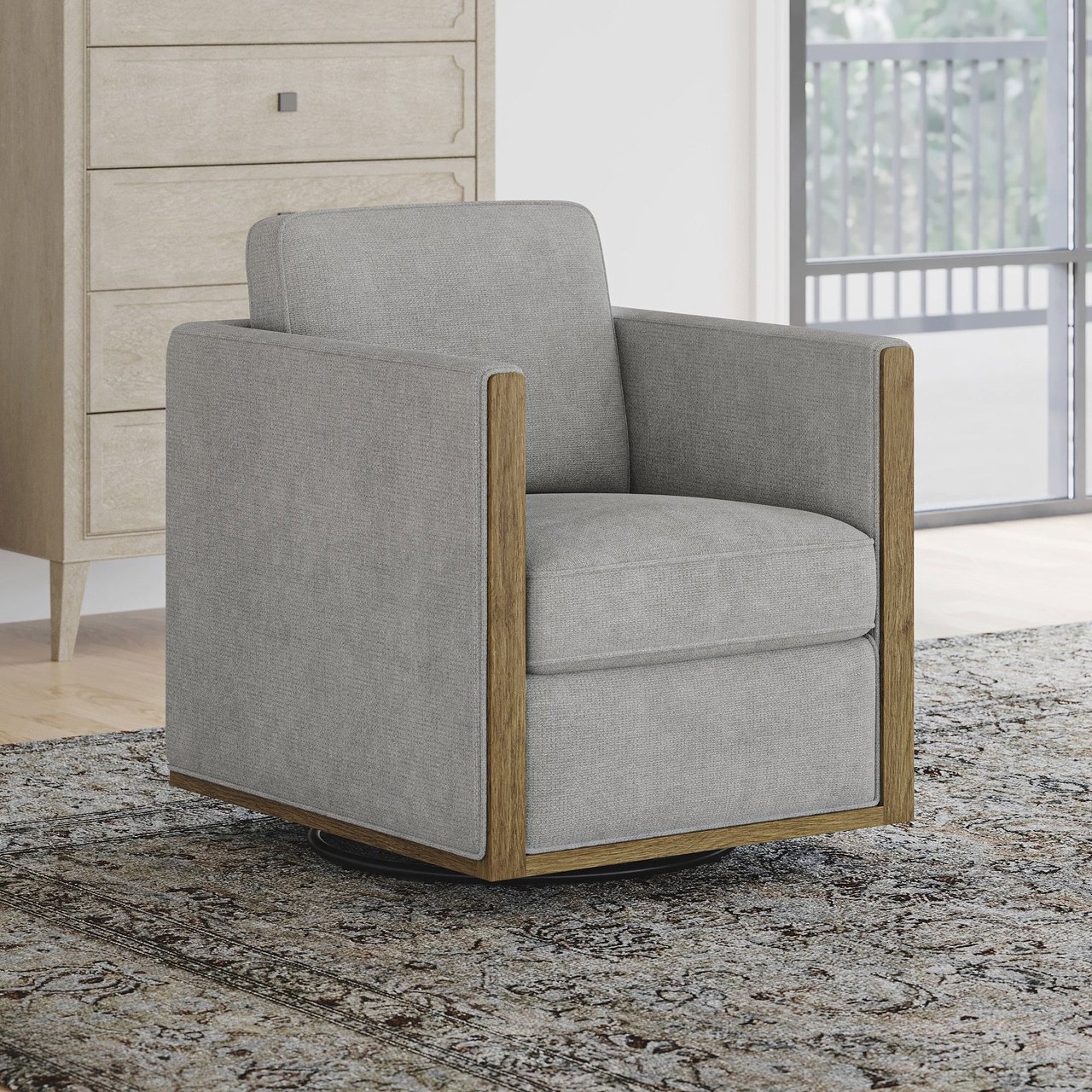 Thomasville Rockford Swivel Chair - Image 1