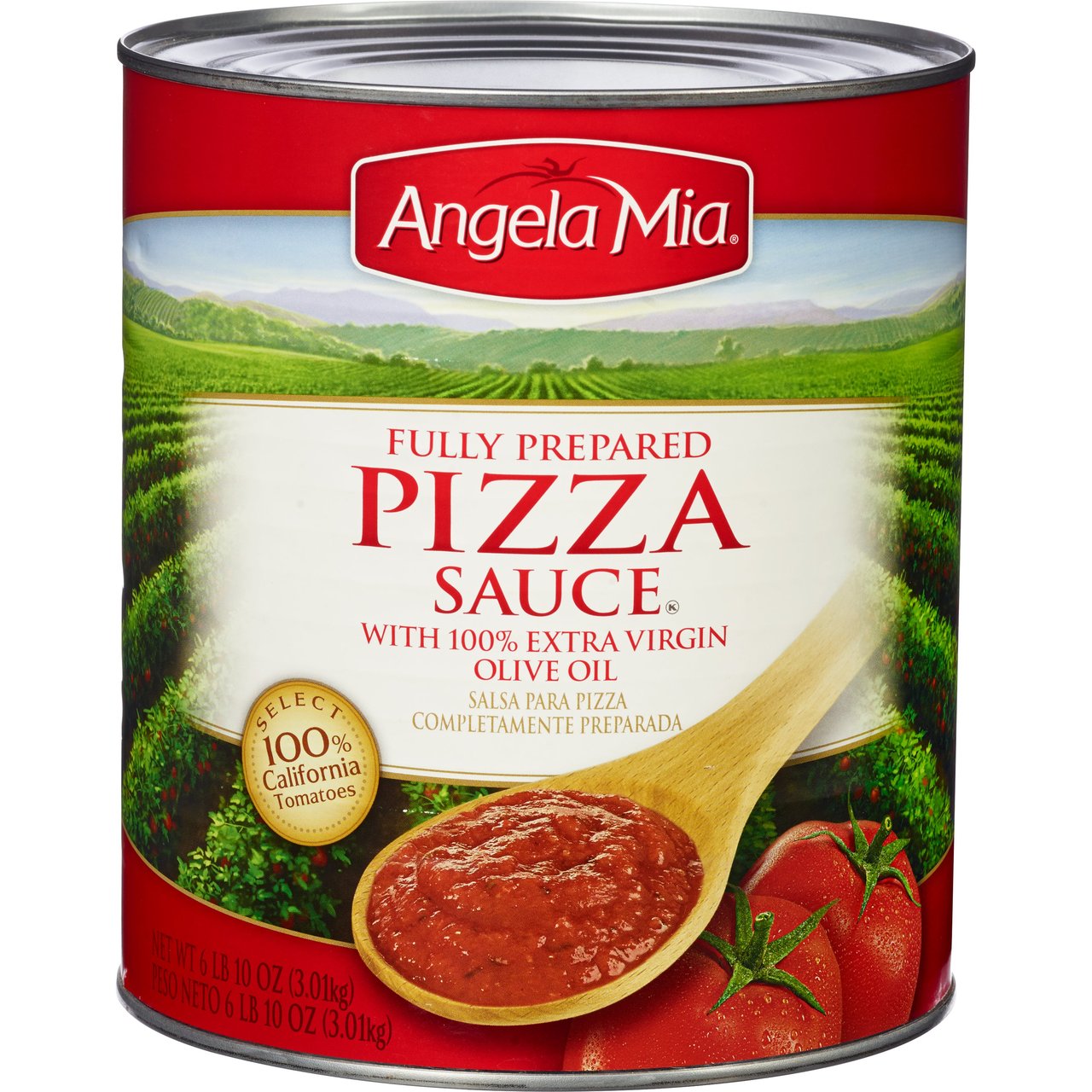 Angela Mia Fully Prepared Pizza Sauce, #10 Can