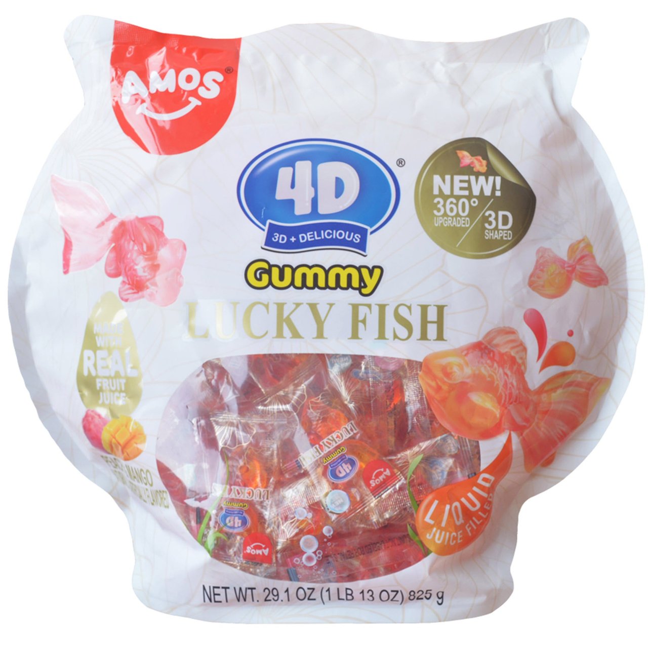 Amos 4D Gummy Lucky Goldfish 29.1 oz - Image 1