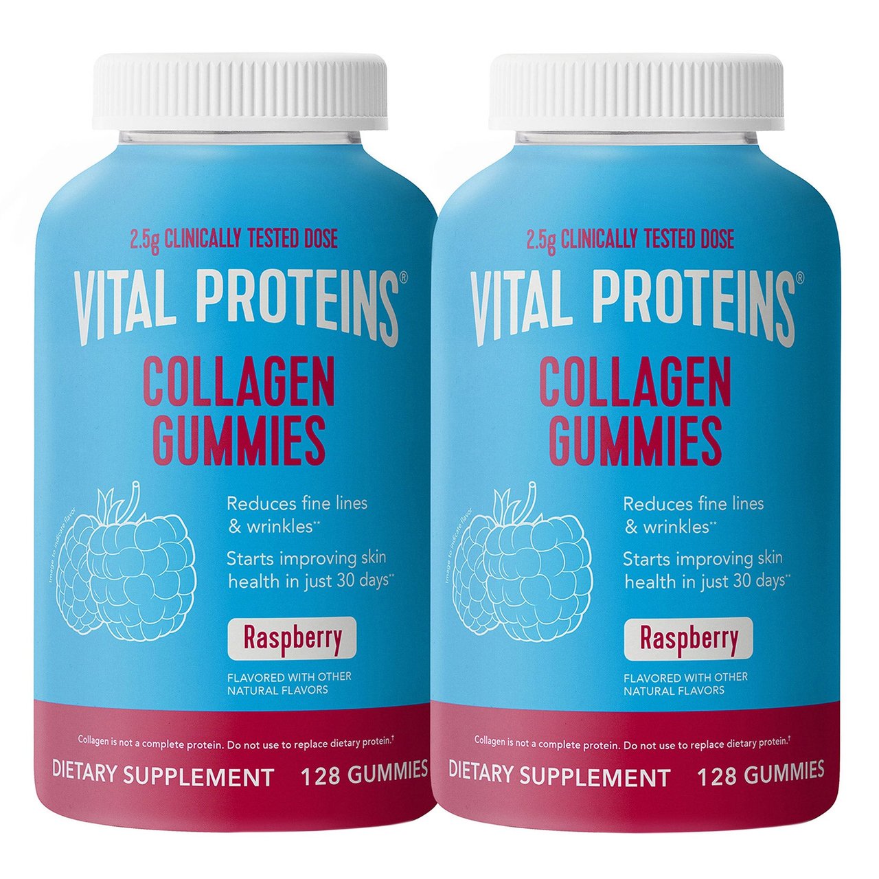 Vital Proteins Collagen Gummies Raspberry, 256 CT - Image 1
