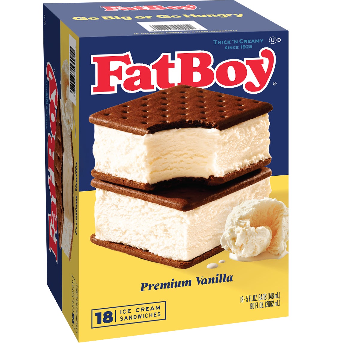 FatBoy Ice Cream Sandwiches 18 CT - Image 1