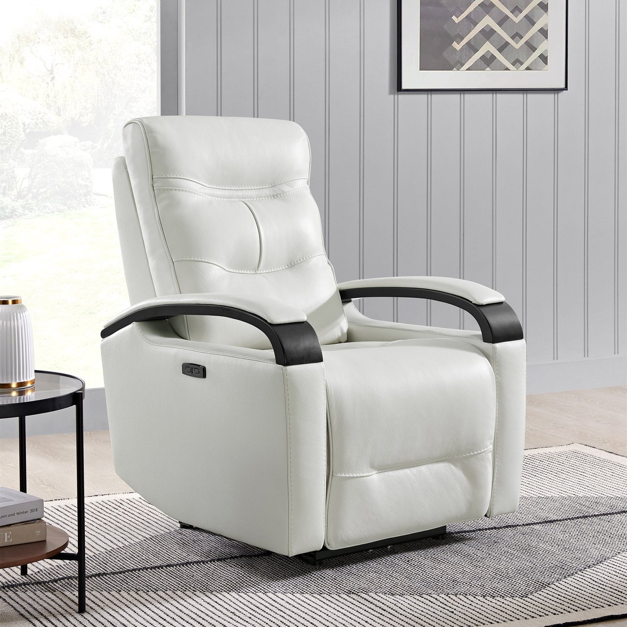Gilman Creek Canmore Leather Power Recliner with Power Headrest - Image 1