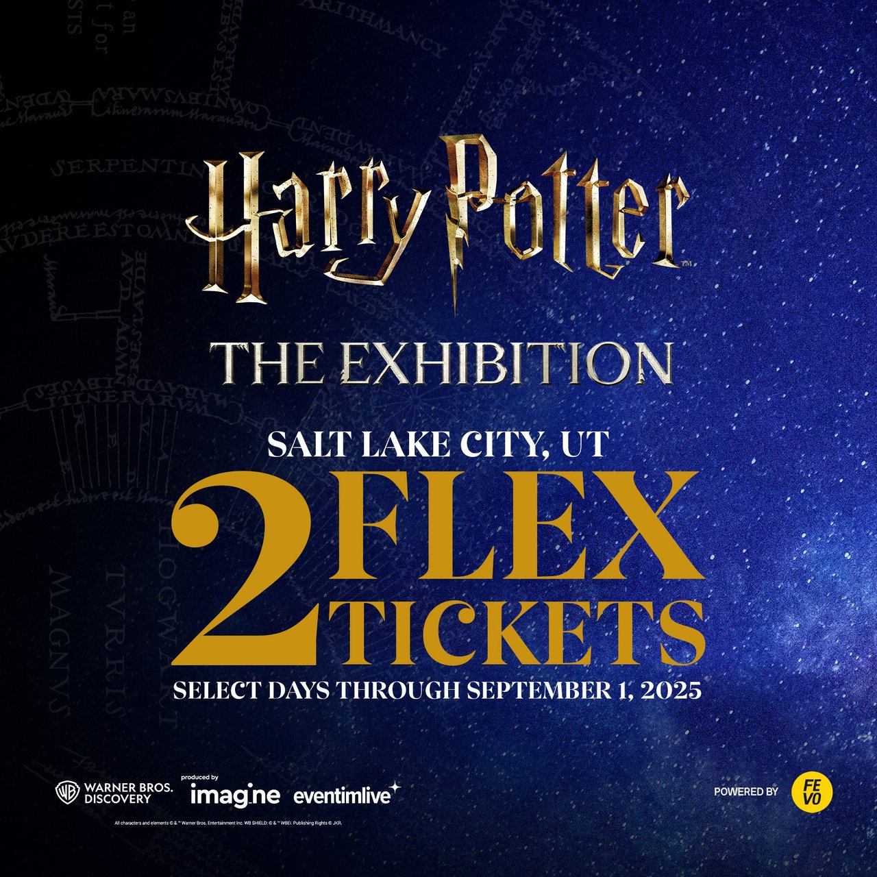 Harry Potter: The Exhibition - 2 Flex Tickets (Non-Refundable)