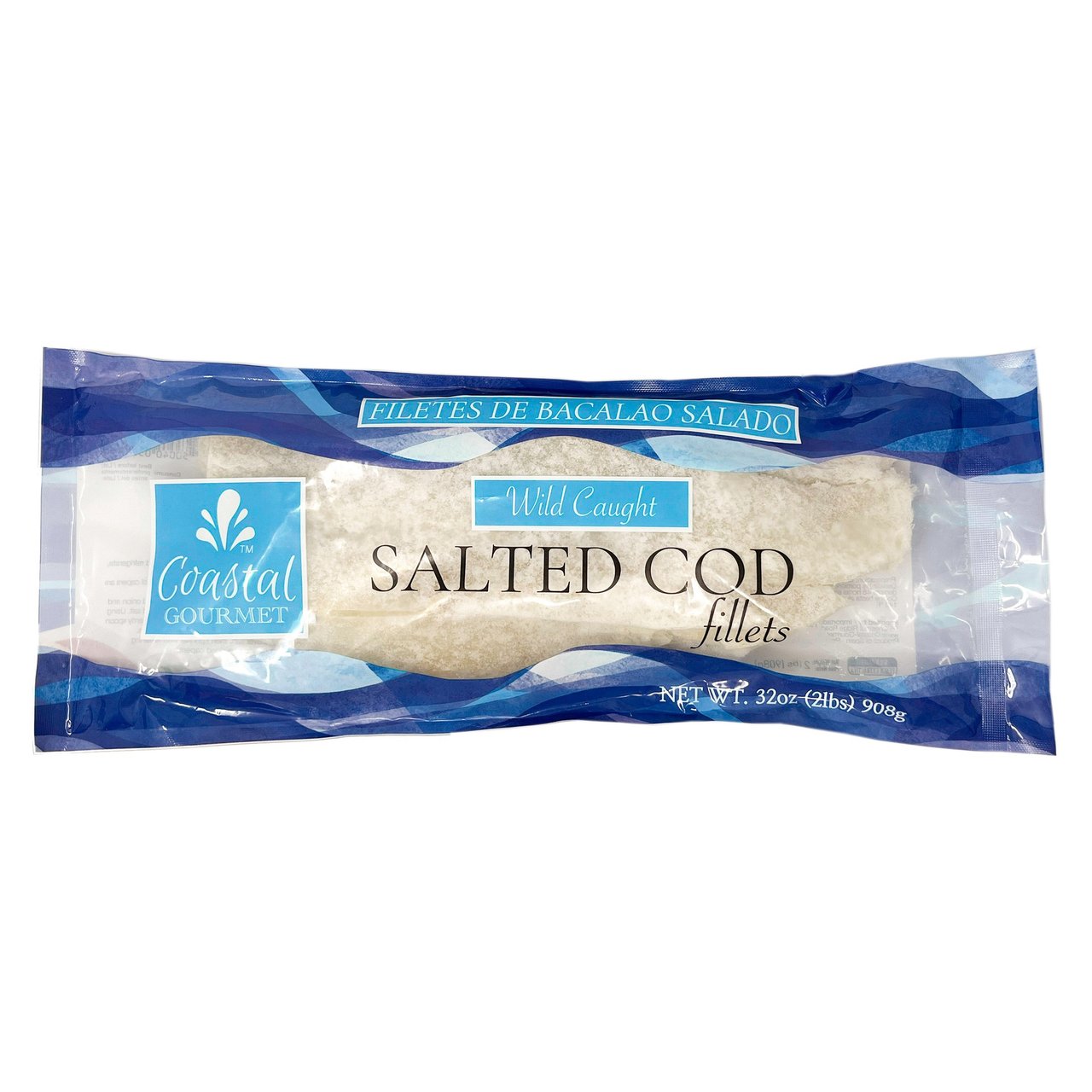 Coastal Gourmet Salted Cod Fillet, 32 oz (2 lbs) - Image 1