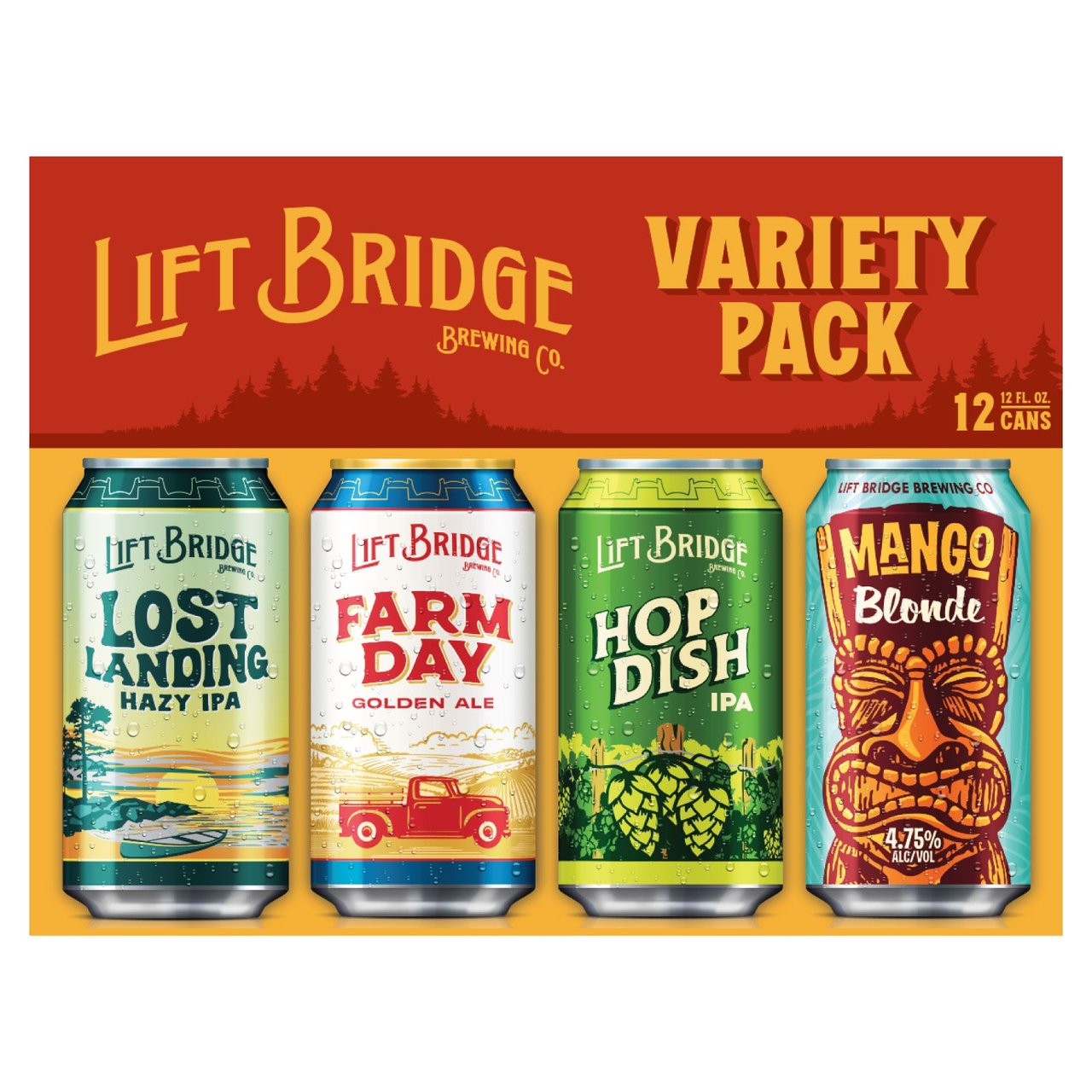 Lift Bridge Brewing Variety Pack, 24 x 12 oz Cans - Image 1