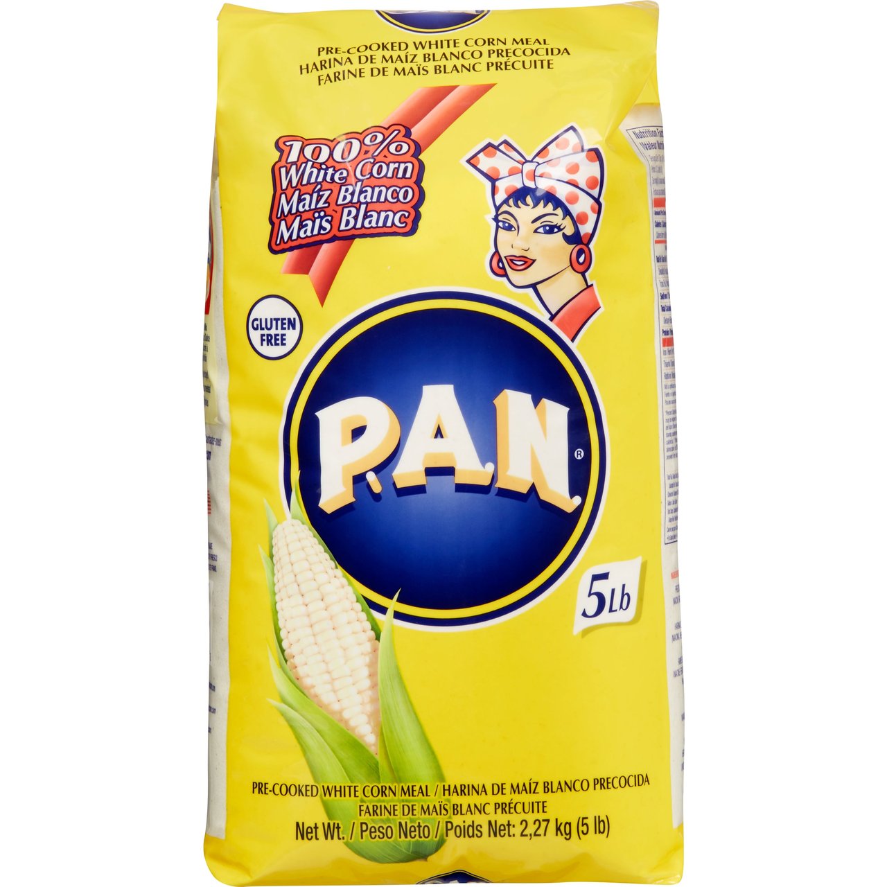 P.A.N. Harina de Maiz Blanco 5 lb
