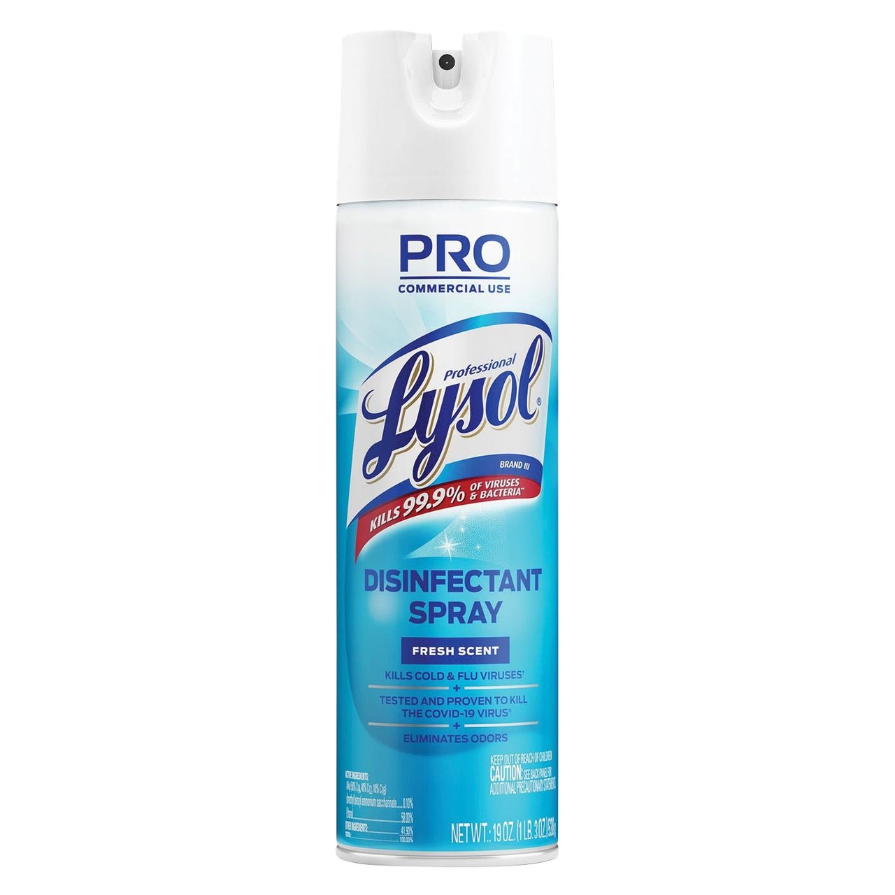 Lysol Disinfectant Spray, Fresh Scent, 19 oz, 12-Count - Image 1