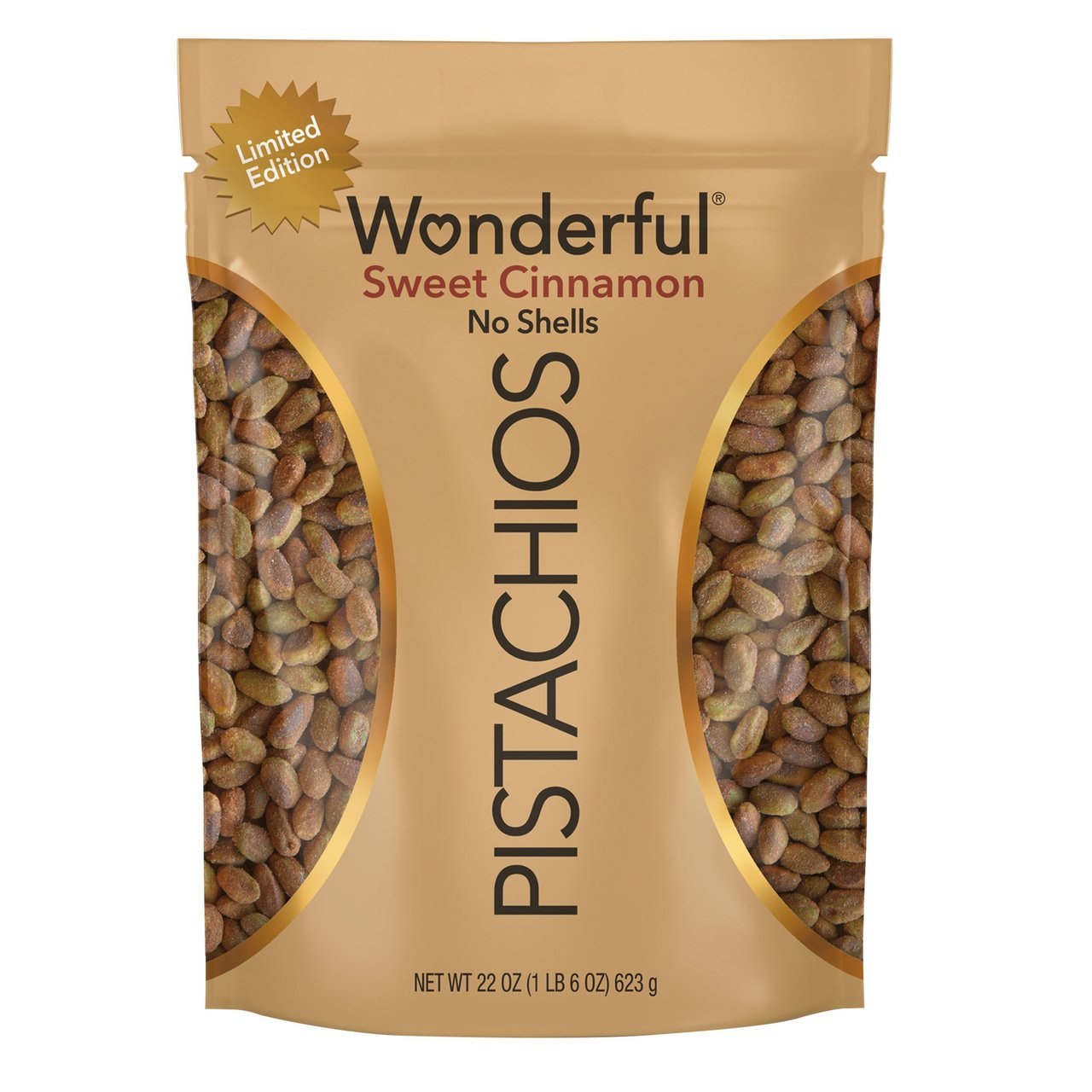 Wonderful Pistachios Sweet Cinnamon 22 oz - Image 1