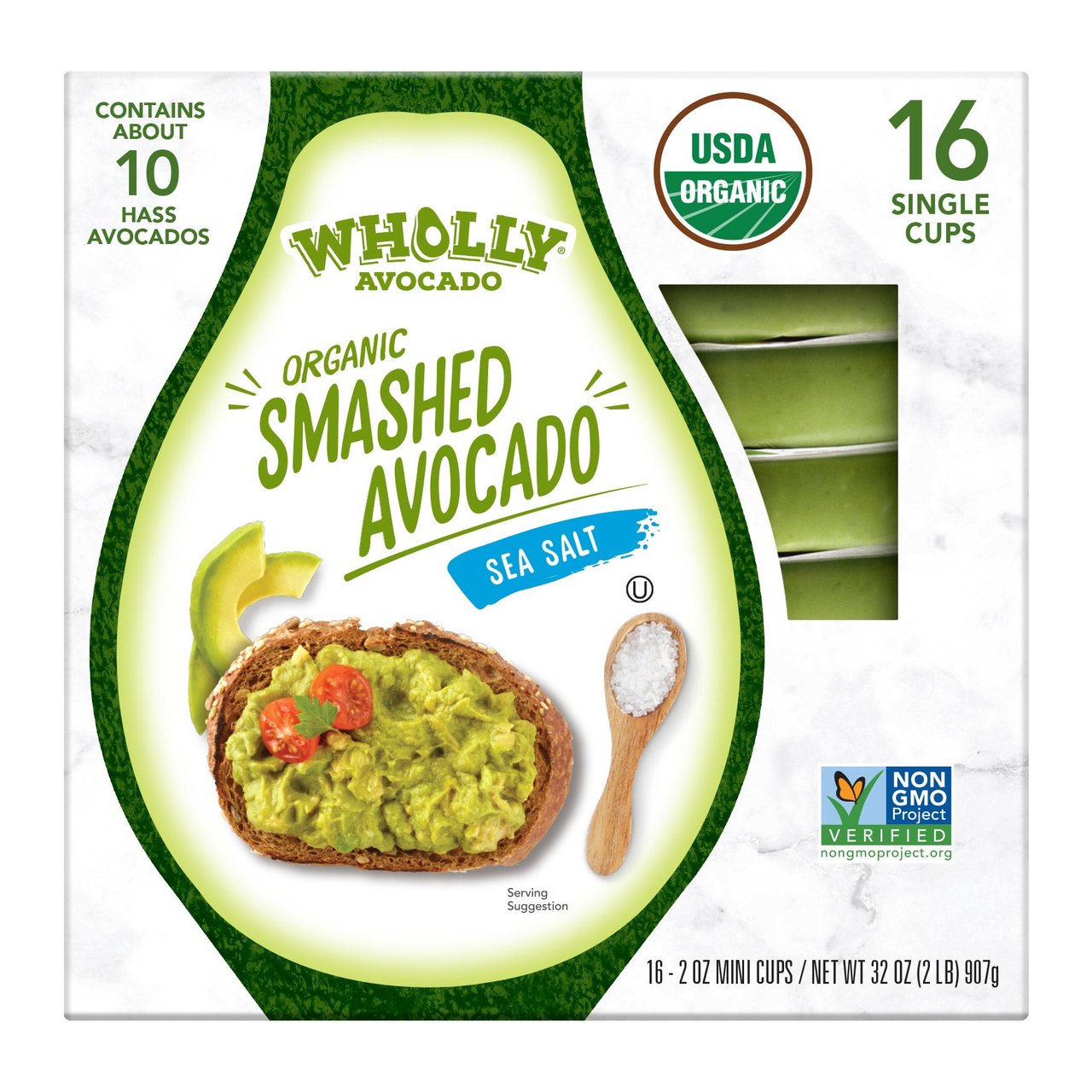 Wholly Organic Smashed Avocado 16/2 oz - Image 1