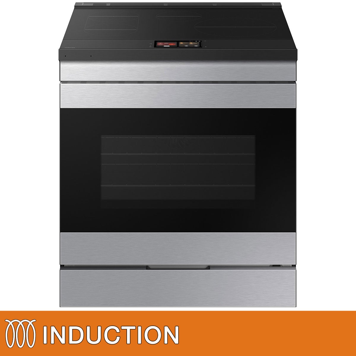 Samsung Bespoke 30" 6.3 cu. ft. AI Slide-In Induction Range with Cooking Hub & Smart Oven Camera