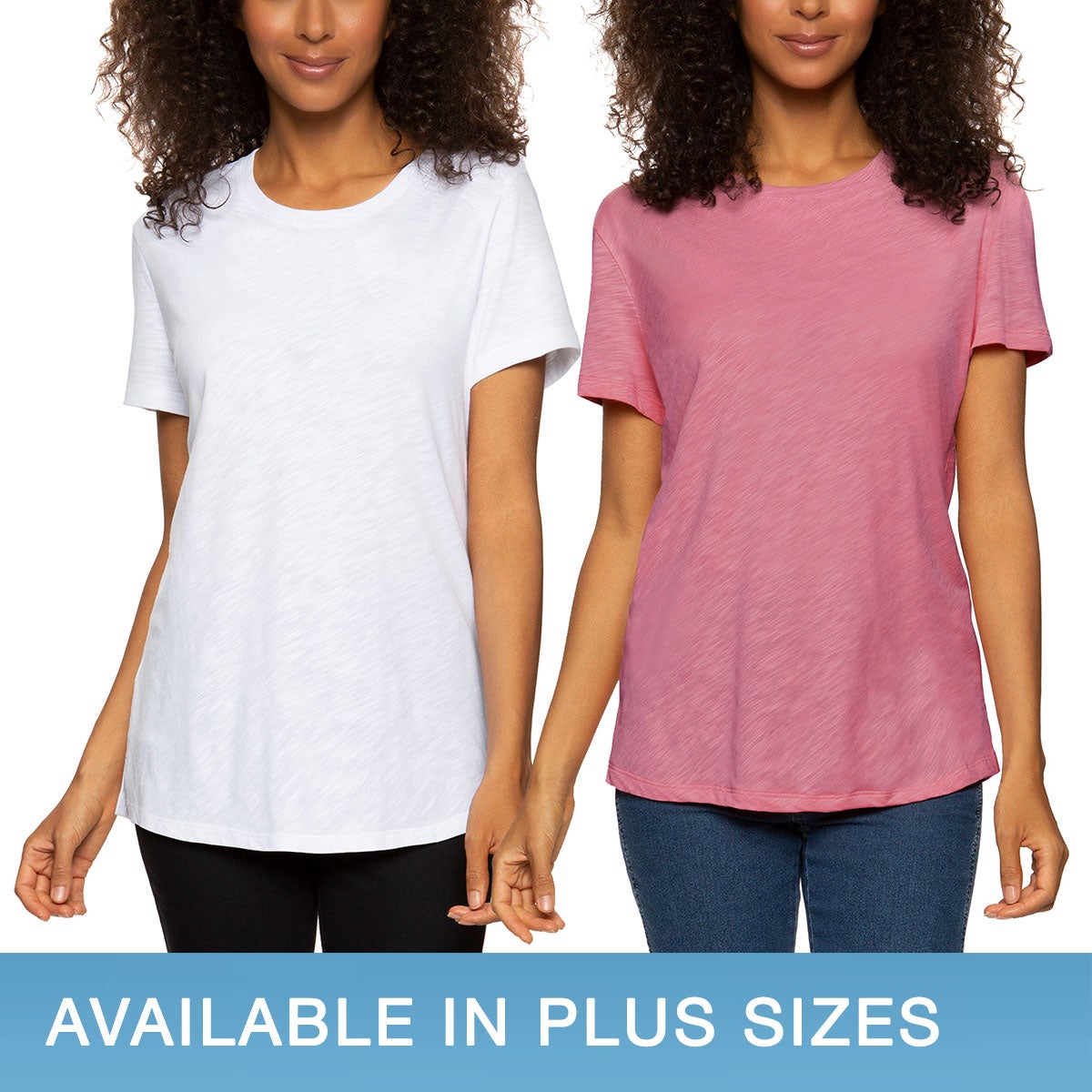 Felina Ladies Crewneck Slub Tee - Image 1