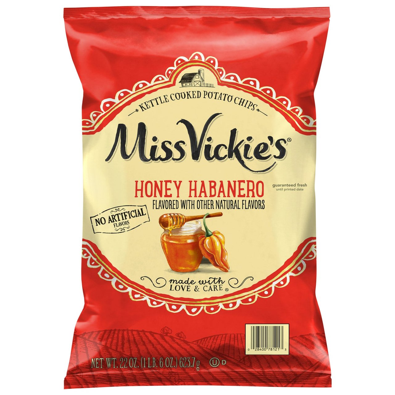Miss Vickie's Honey Habanero Kettle Cooked Potato Chips 22 oz - Image 1