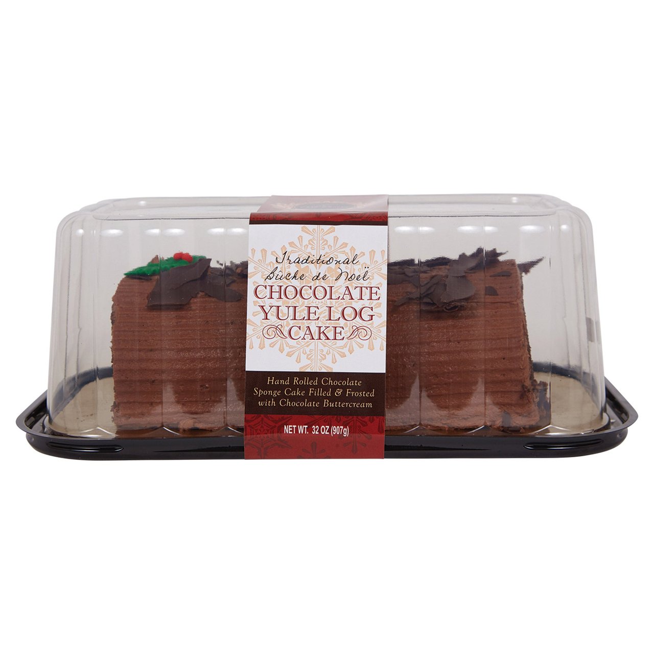 Posh Pantry Chocolate Yule Log Cake 32 oz - Image 1
